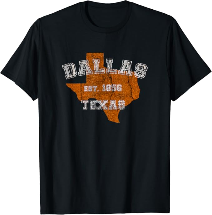 Amazoncom dallas texas tx vintage athletic sports design state gifts